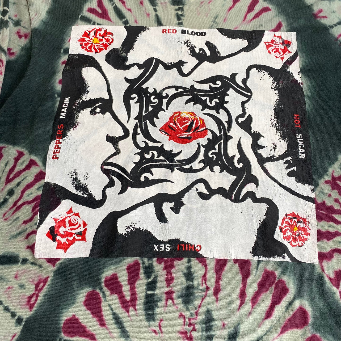 Red Hot Chili Peppers 90's Blood Sugar Sex Magik Tie Dye Longsleeved Tee