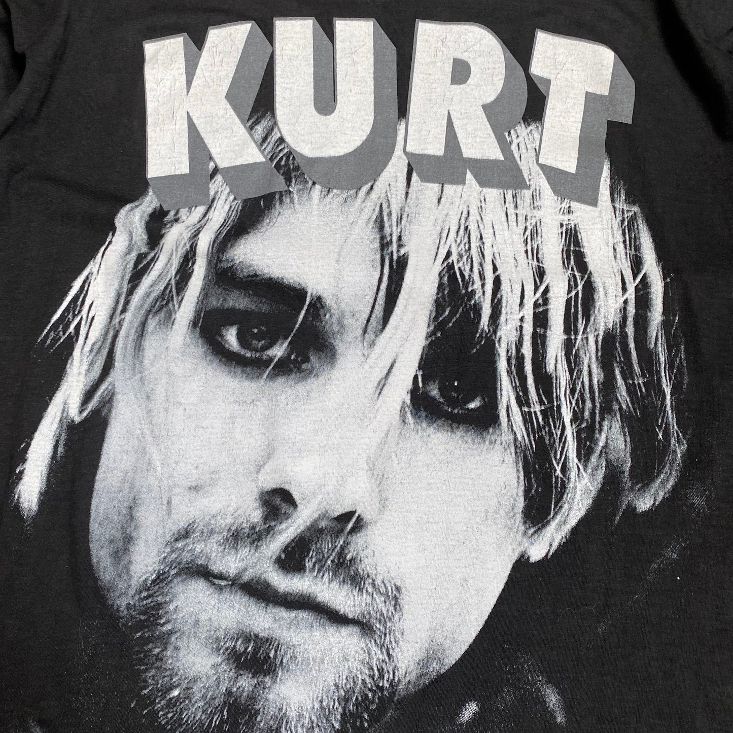 Kurt Cobain 90's Face/Cross Memorial Tee