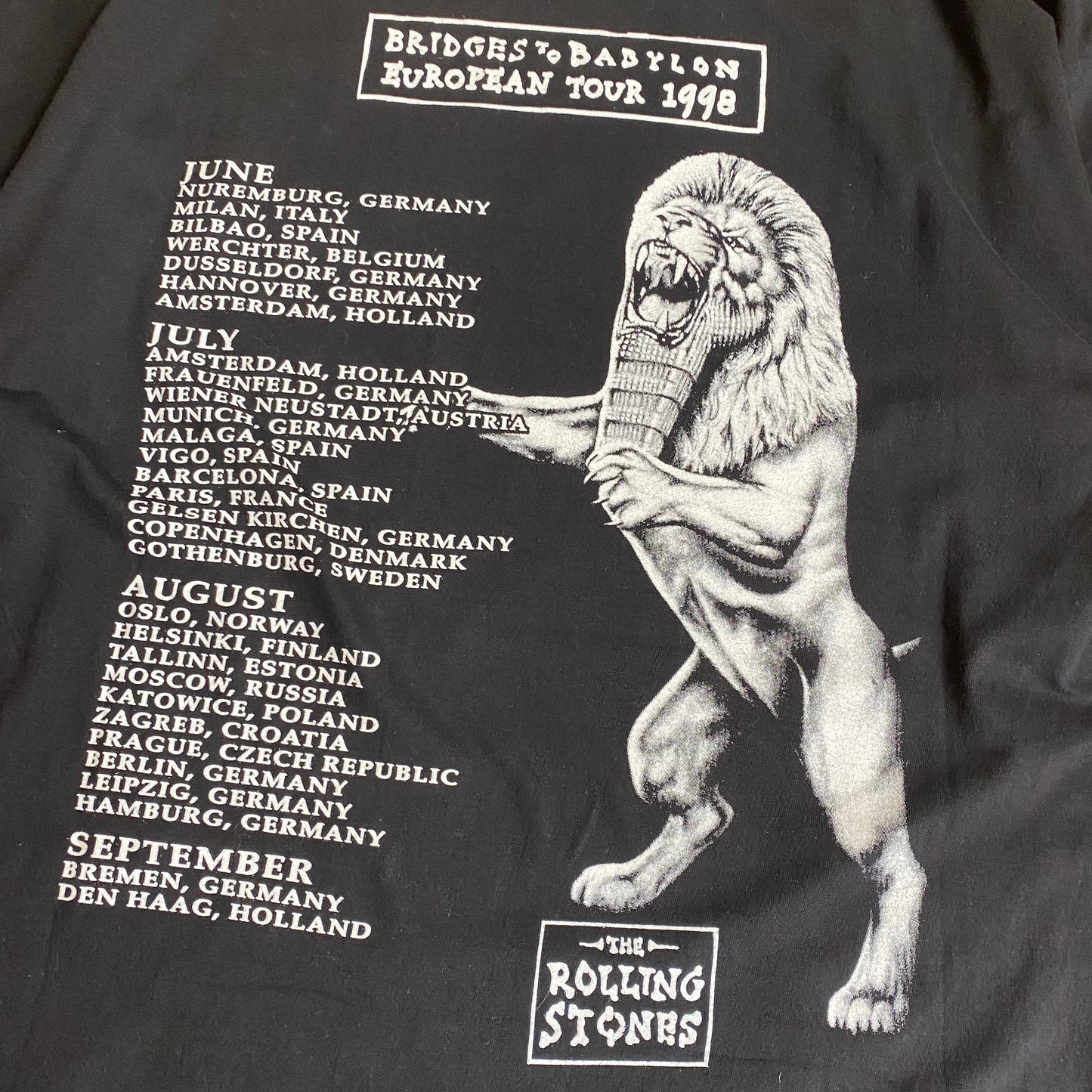 The Rolling Stones 1997 Bridges To Babylon Tee