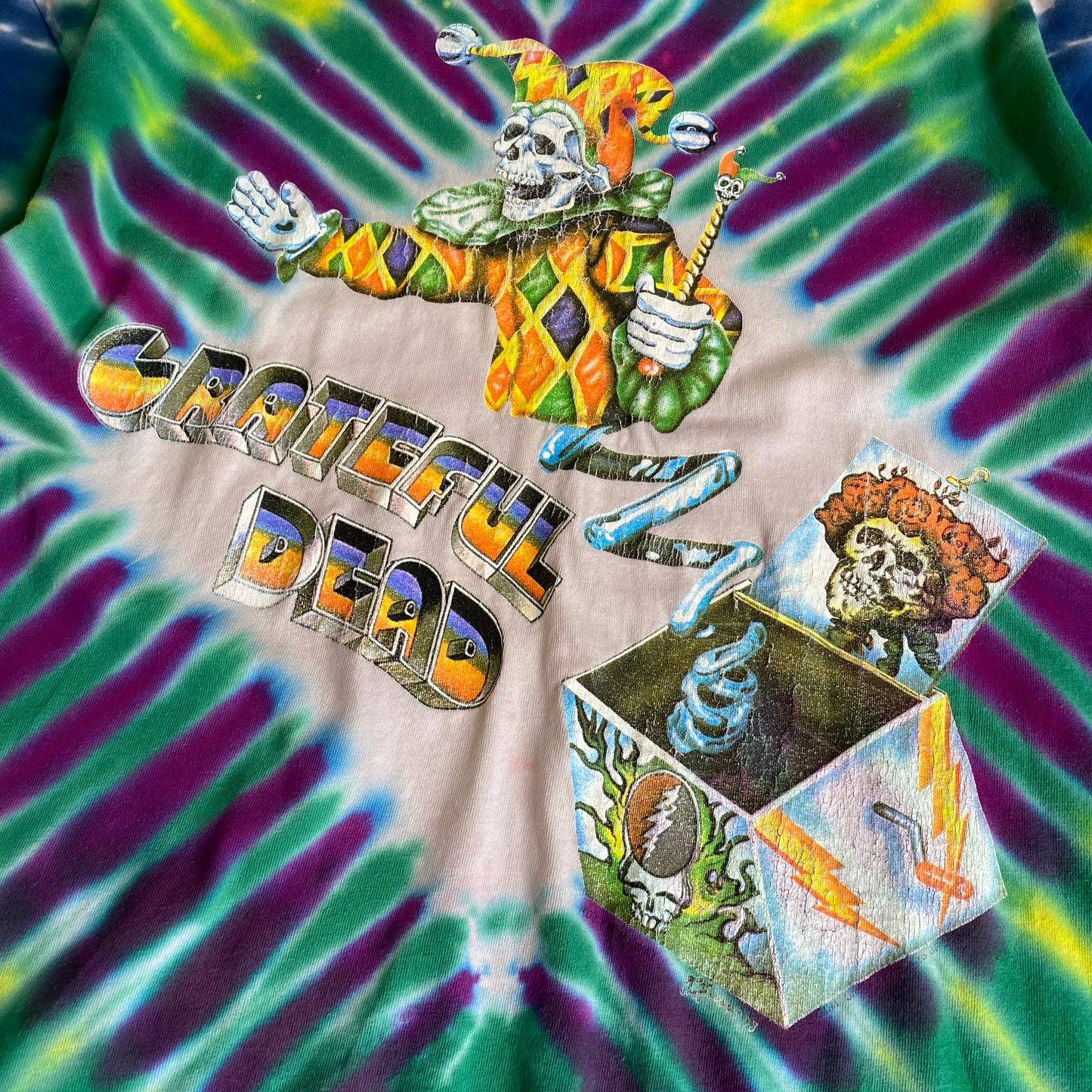 Grateful Dead 1993 Jack In The Box Tie Dye Tee