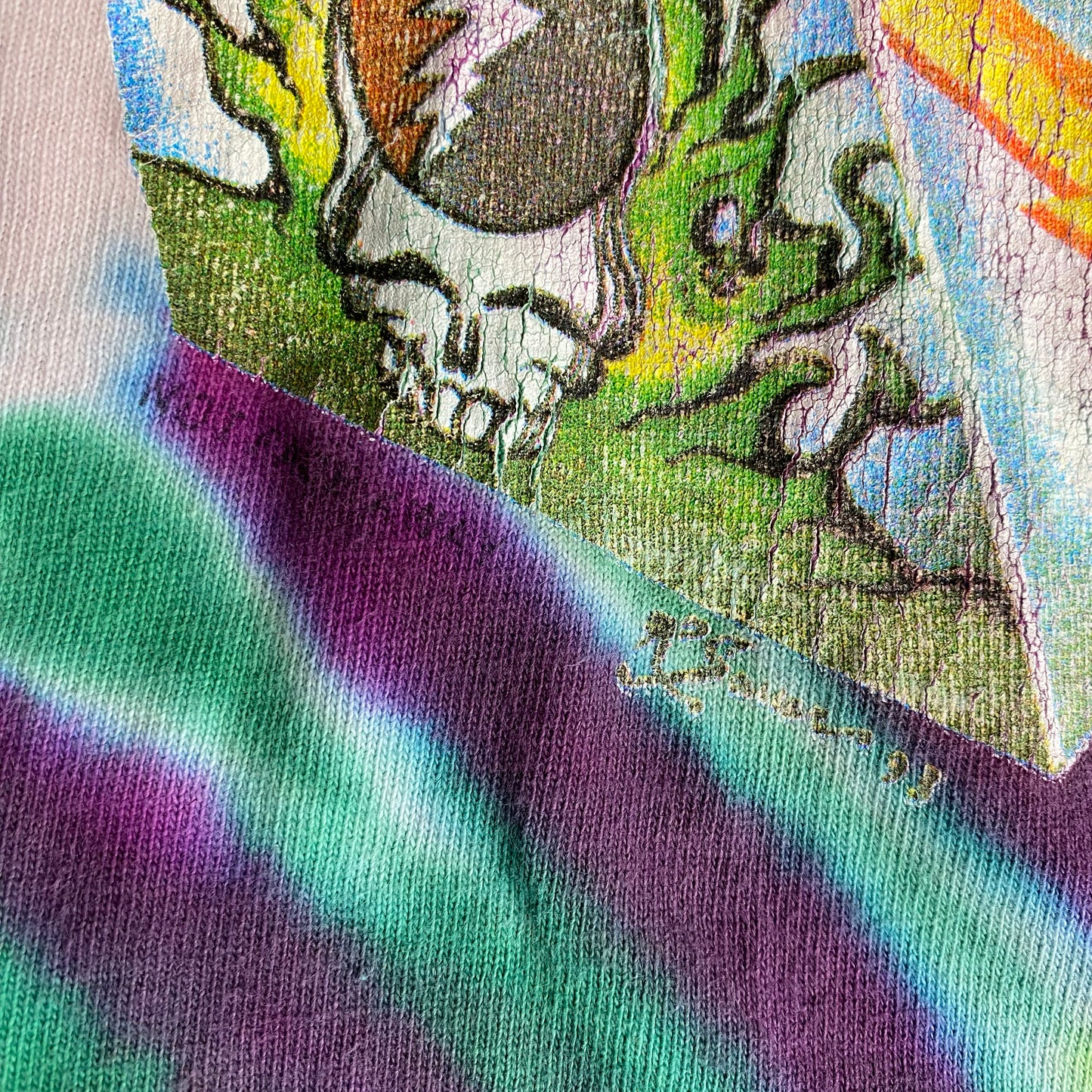 Grateful Dead 1993 Jack In The Box Tie Dye Tee