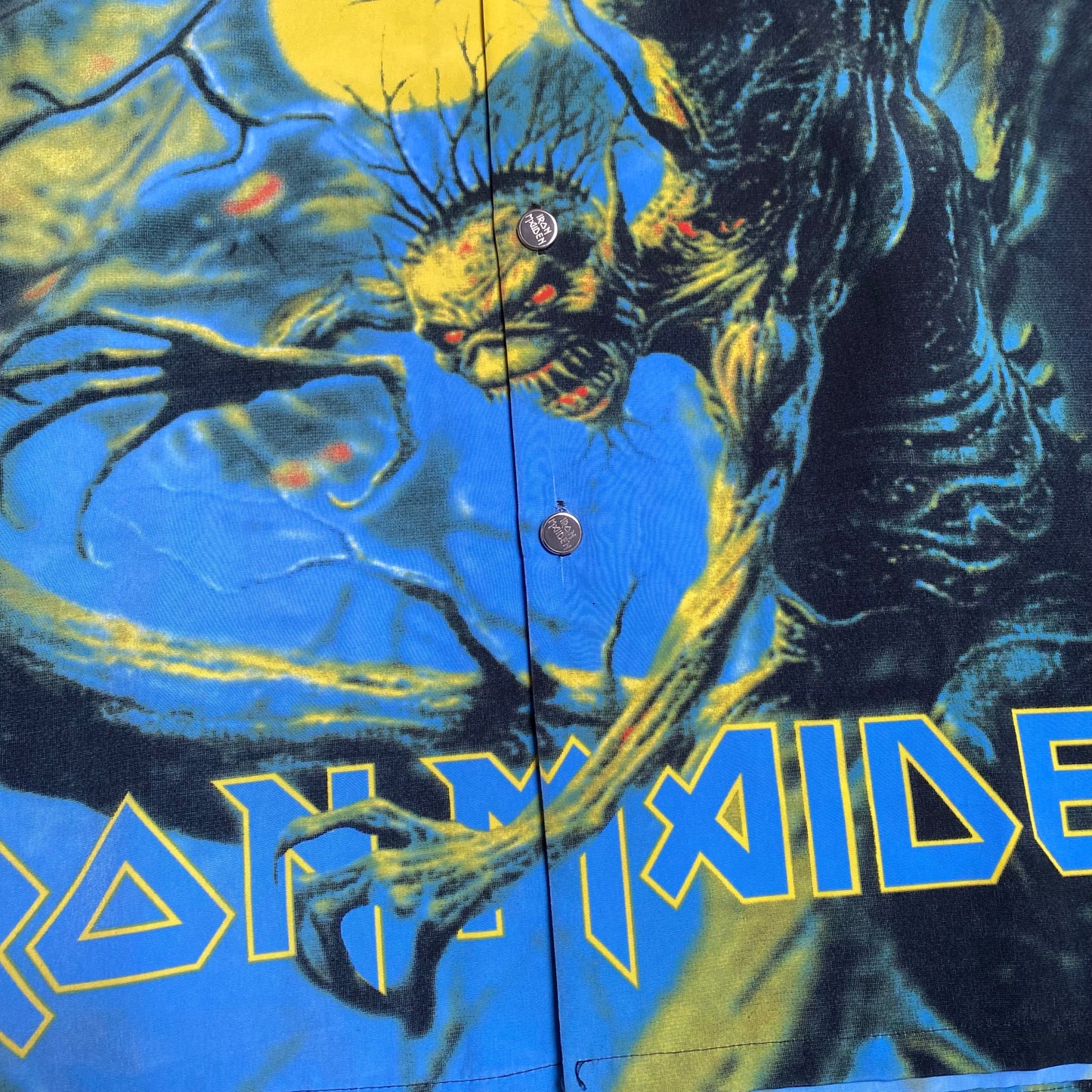 Iron Maiden 90's Fear Of The Dark Dragonfly Clothing AOP Hawaii Style Shirt