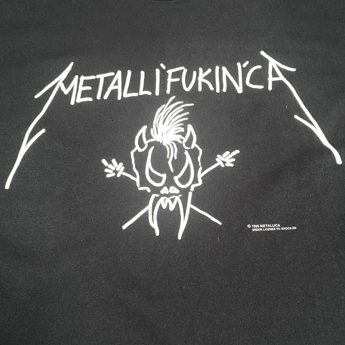 Metallica 1993 Metallican Special Edition Nowhere Else To Roam Metalli'Fukin'Ca Tee