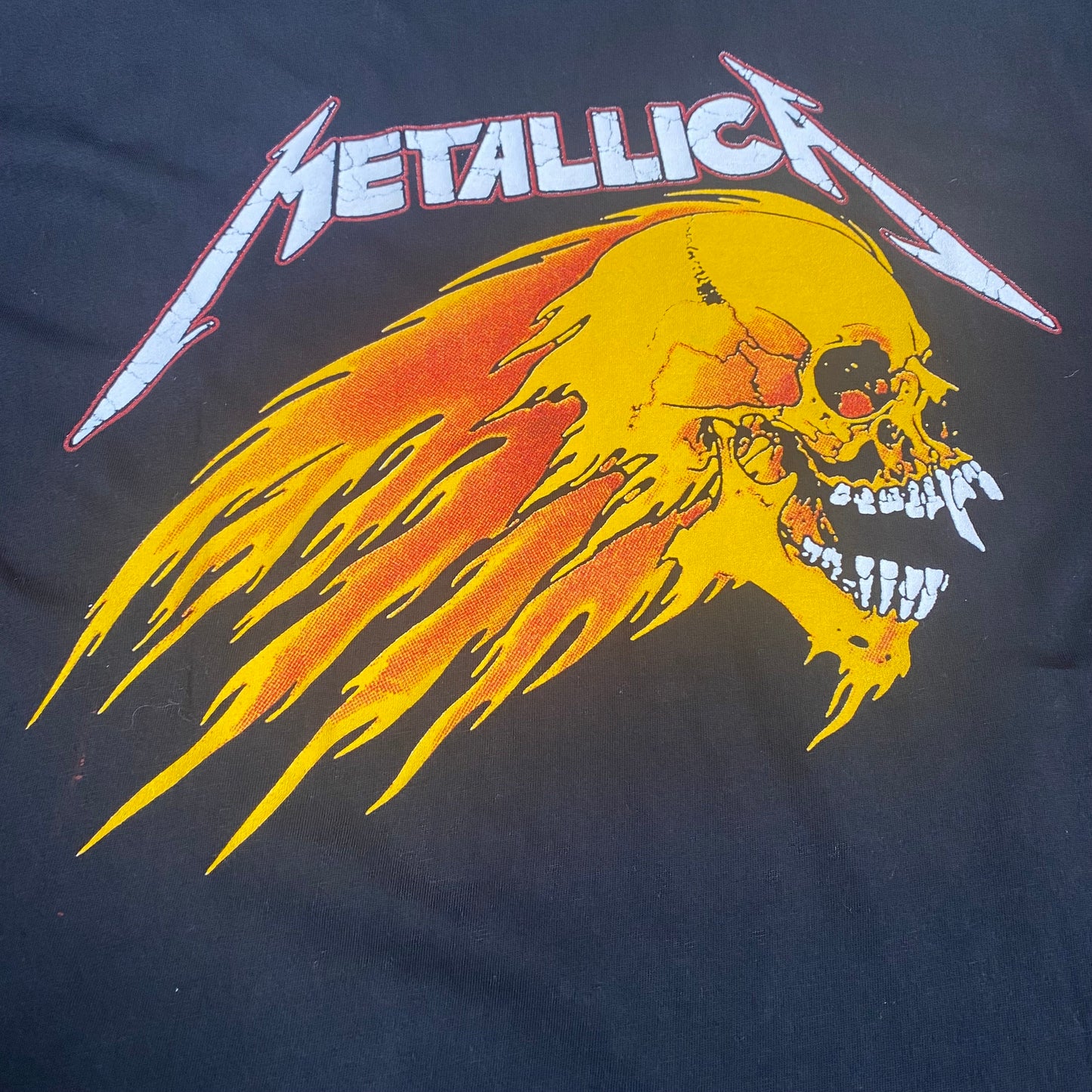 Metallica 90's Flaming Skull Tee