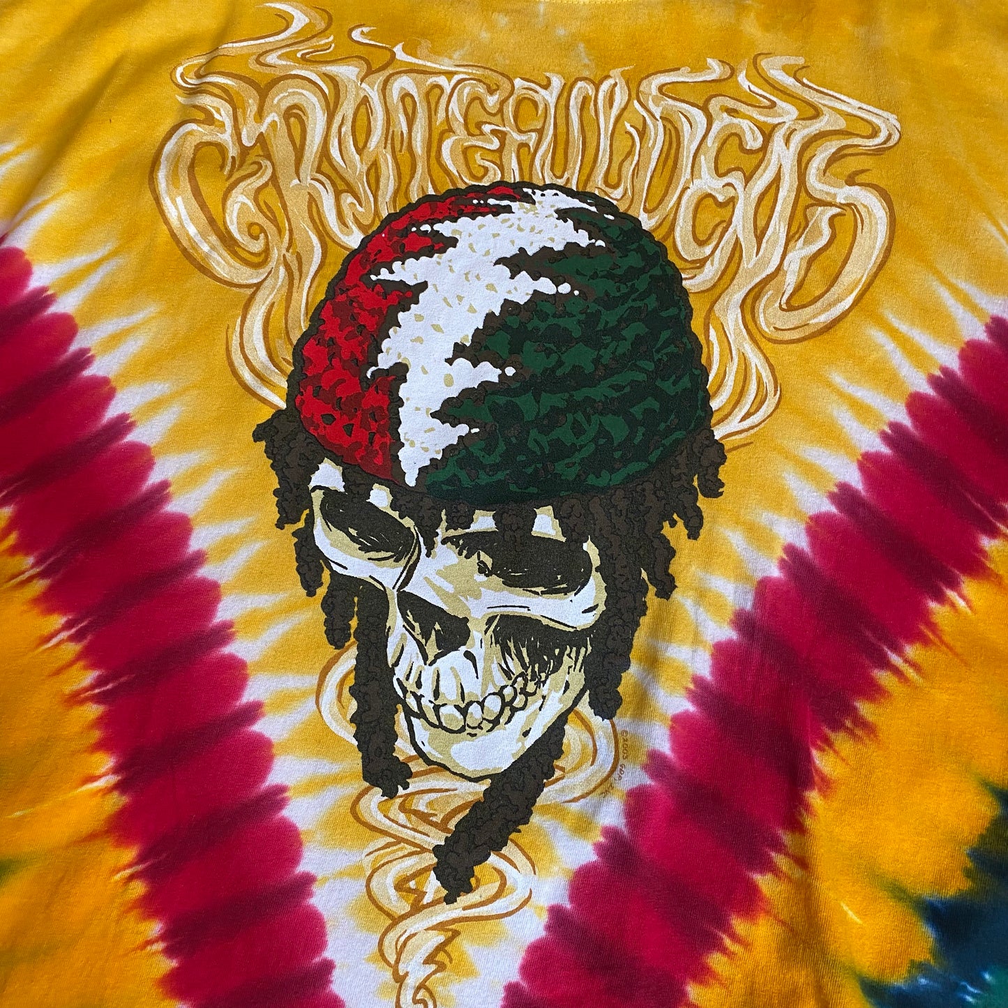 Grateful Dead 2003 Rasta Tie Dye Tee (2)