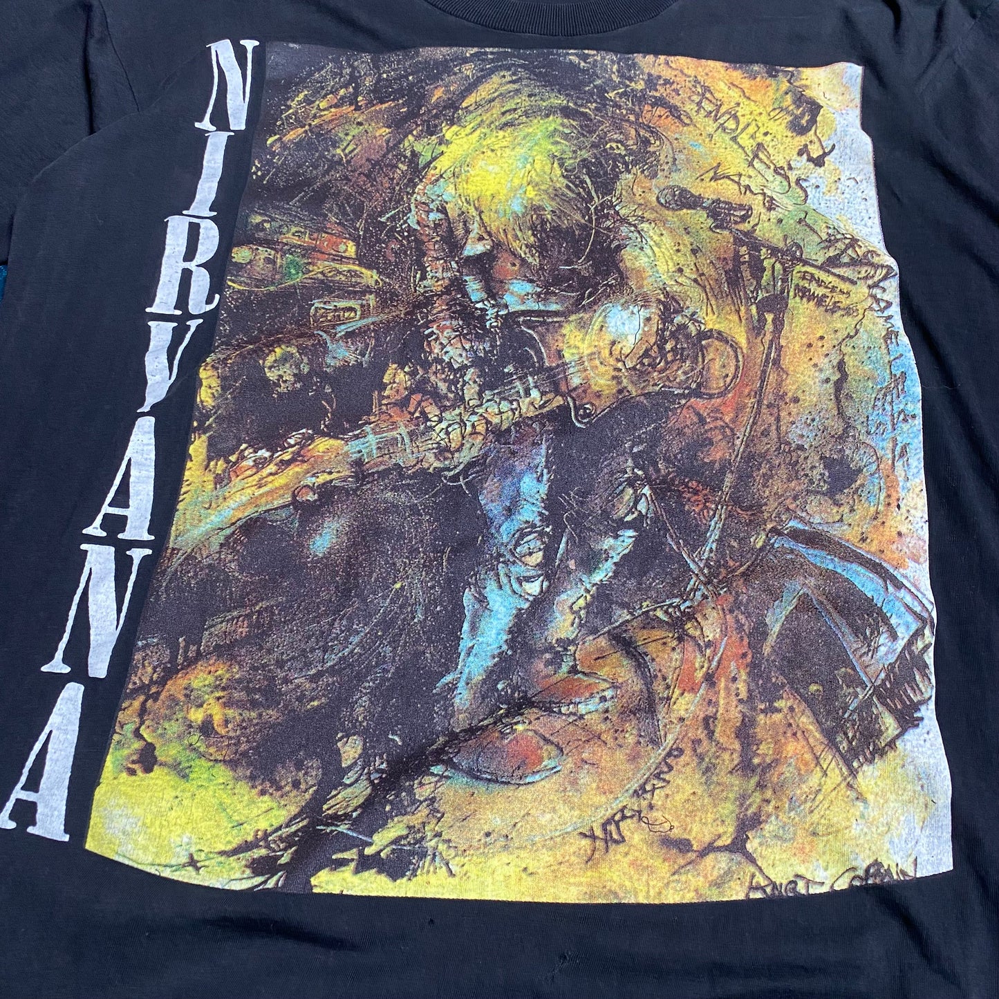 Nirvana 1994 In Utero European Tour Tee