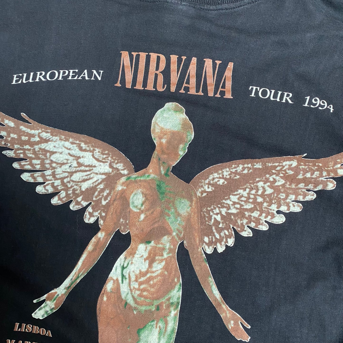 Nirvana 1994 In Utero European Tour Tee