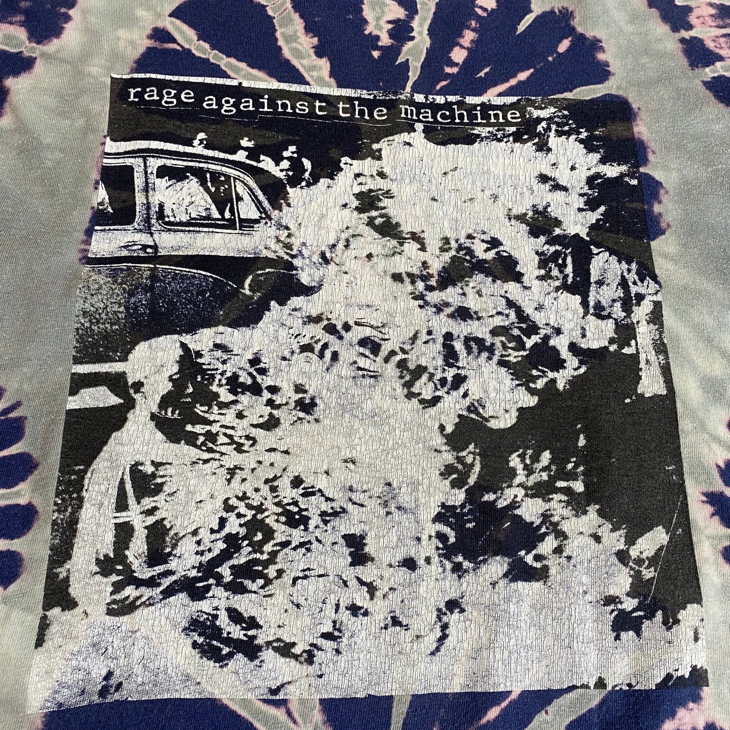 Rage Against The Machine 90's Killing In The Name (Burning Monk) Longsleeved Tie Dye Tee