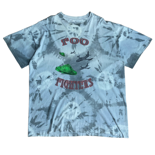 Foo Fighters 1996 Roswell Records UFO Tie Dye Tee