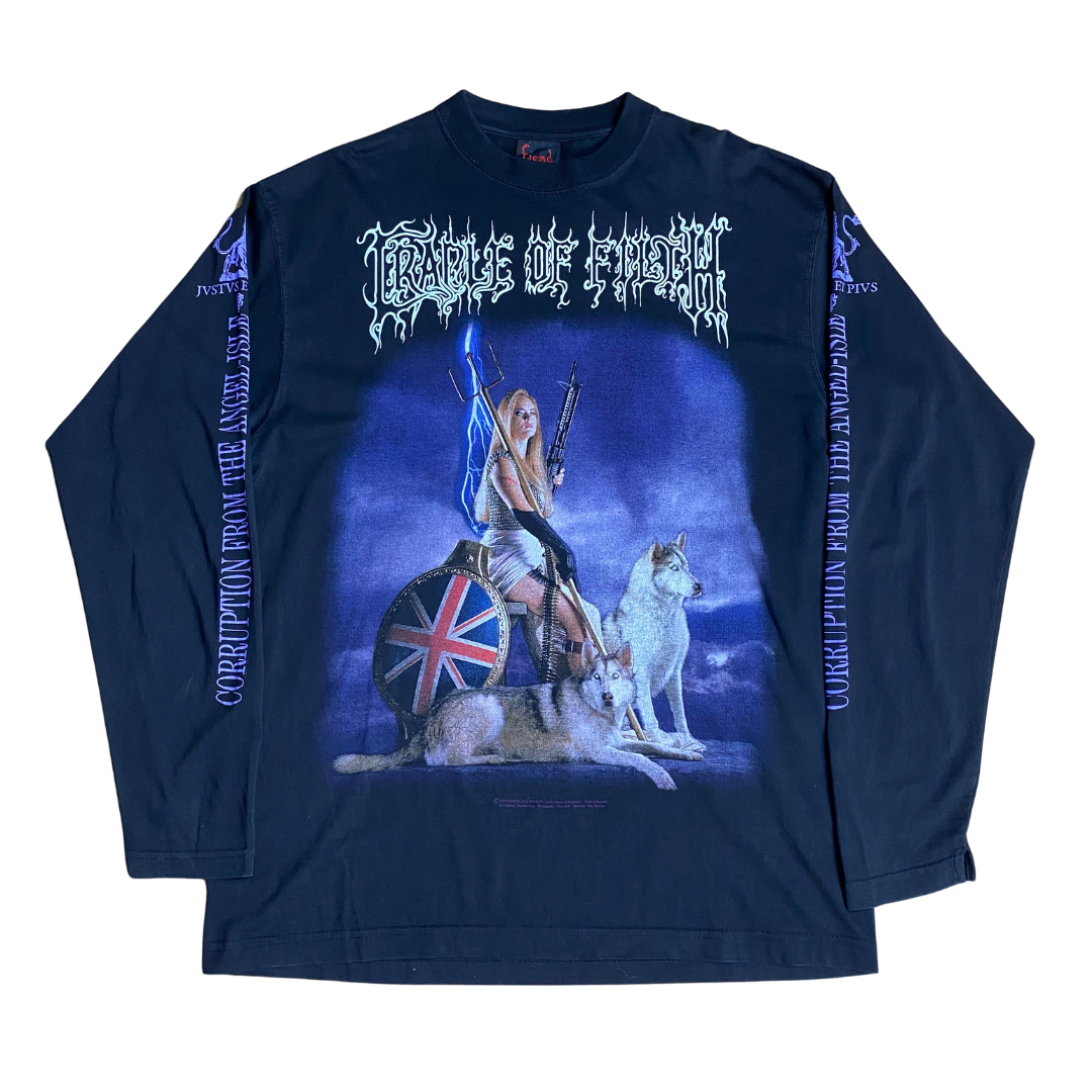 Cradle Of Filth 1997 Spearheading Millennial War Longsleeved Tee