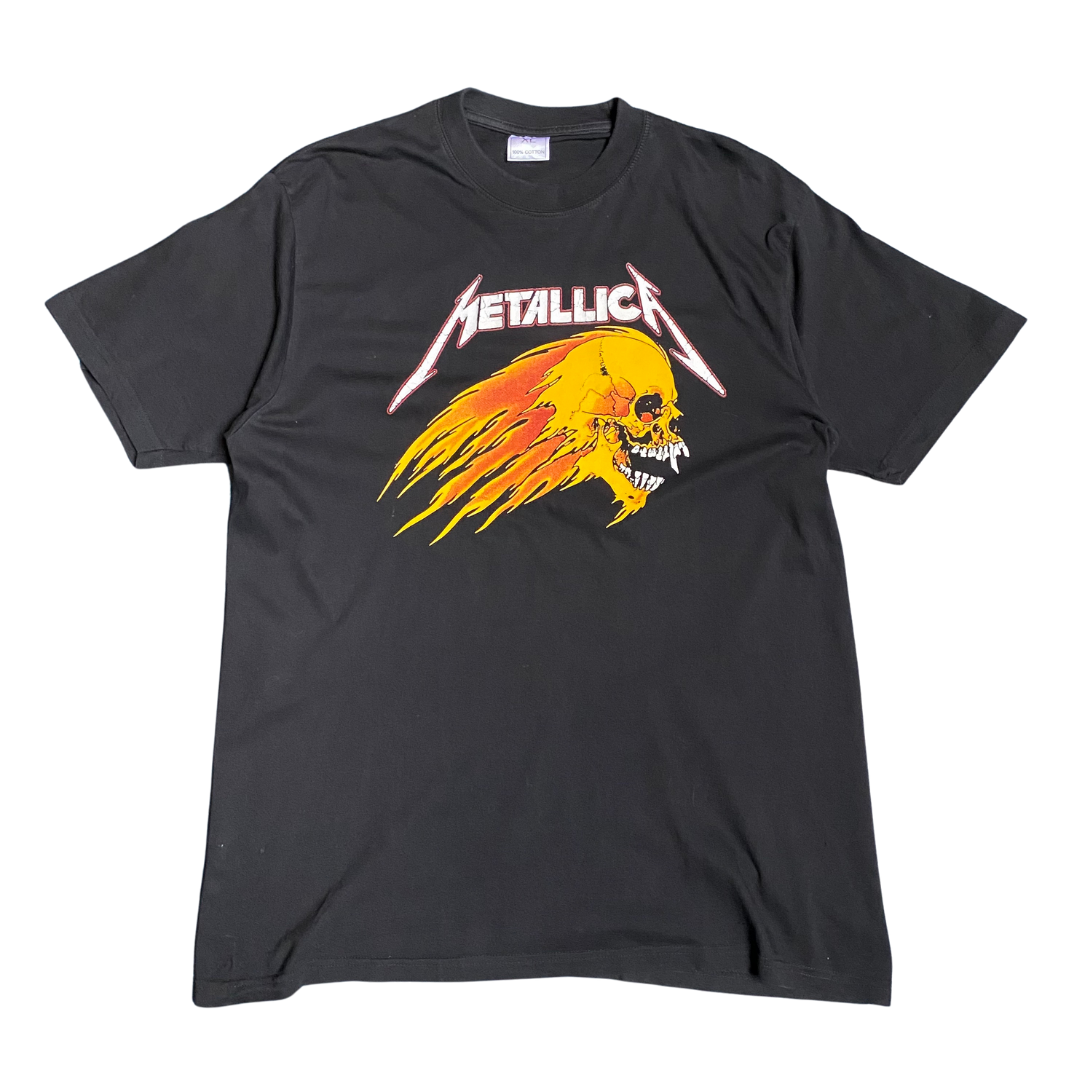 Metallica 90's Flaming Skull Tee