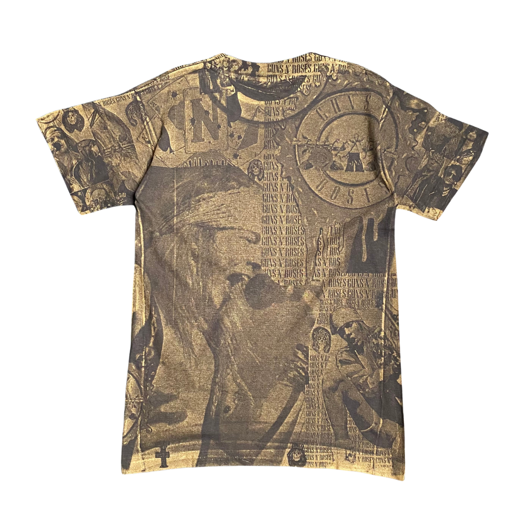 Guns 'N Roses 90's Bootleg AOP Gold Tee