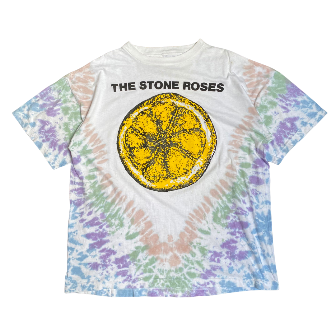 The Stone Roses 1989 Lemon Tie Dye Tee