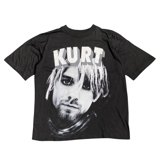 Kurt Cobain 90's Face/Cross Memorial Tee