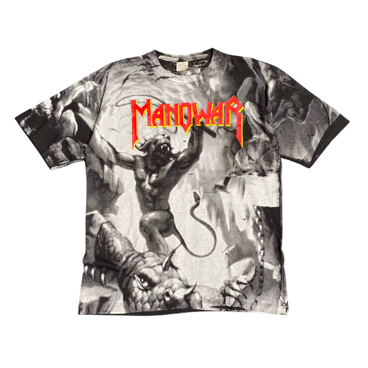 Manowar 1994 Demon's Whip All Over Print Tee