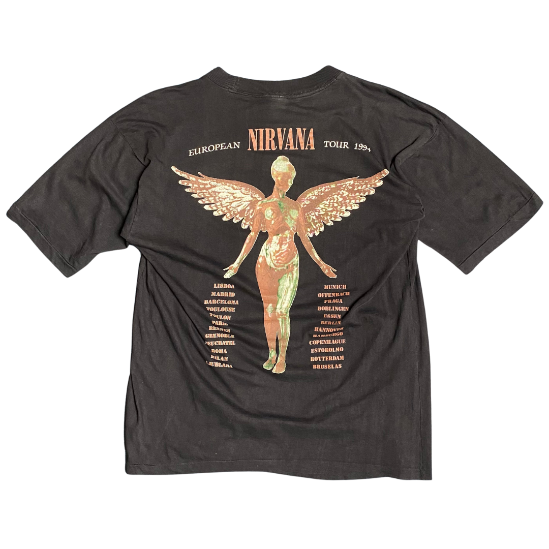 Nirvana 1994 In Utero European Tour Tee