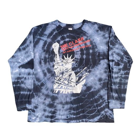 The Clash 90's ''Give 'Em Enough Rope'' Longsleeved Tie Dye Tee