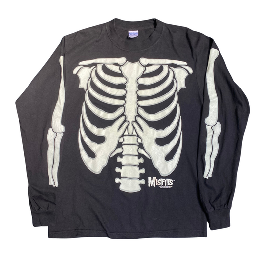 Misfits 1997 Glow In The Dark Skeleton Longsleeved Tee (2)