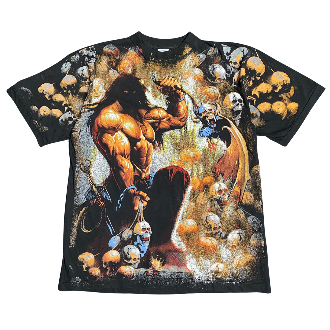 Manowar 1993 All Over Print Tee