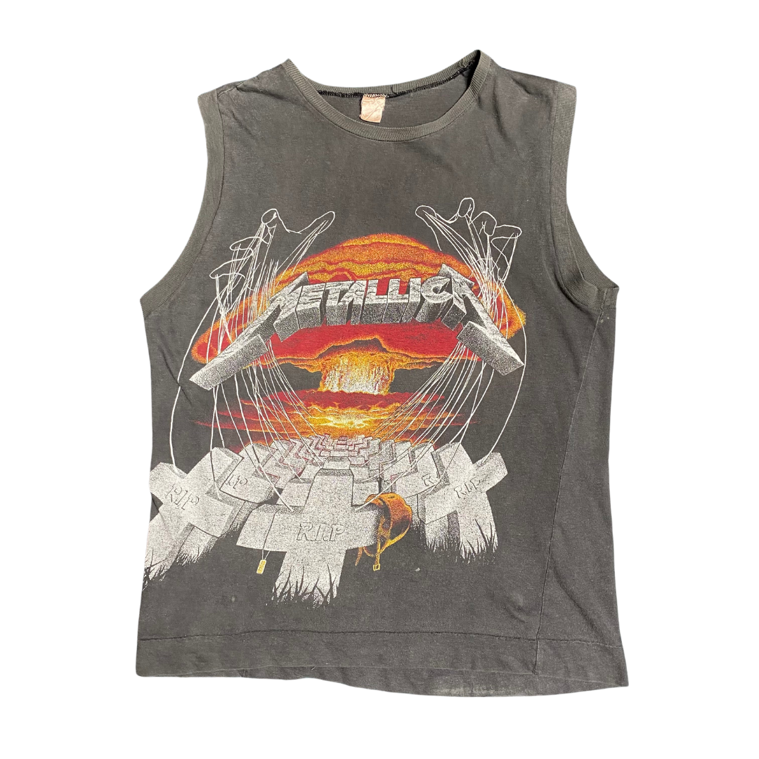 Metallica 80's Master Of Puppets Sleeveless Tee