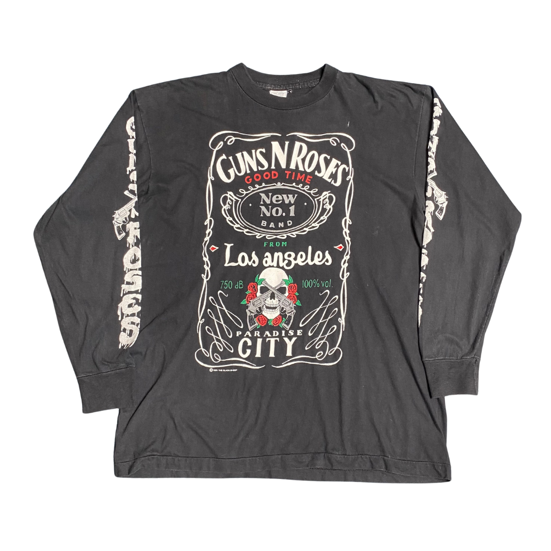 Gun's N Roses 1991 Black Sheep Jack Daniels Longsleeved Tee