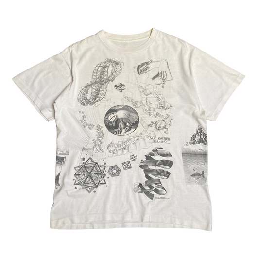 MC Escher 1991 All Over Print Tee