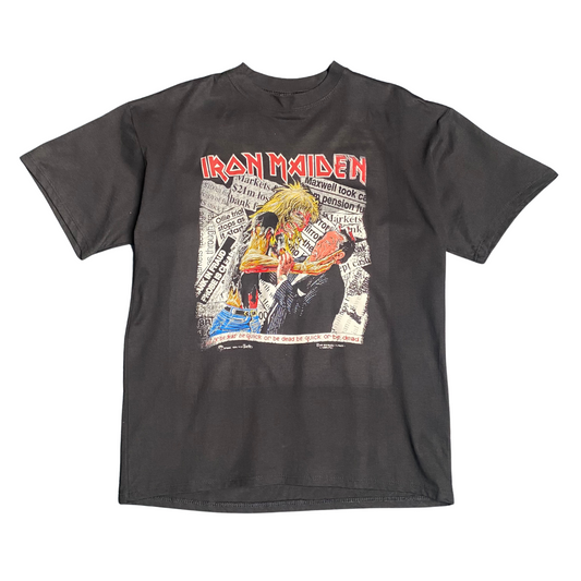 Iron Maiden 1992 Be Quick Or Be Dead Bootleg Tee