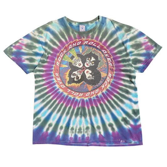 Kiss 1996 Rock And Roll Over Tie Dye Tee