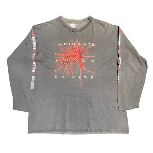 B.A.R.F. 1993 Ignorance Chaos Suicide Longsleeved Tee