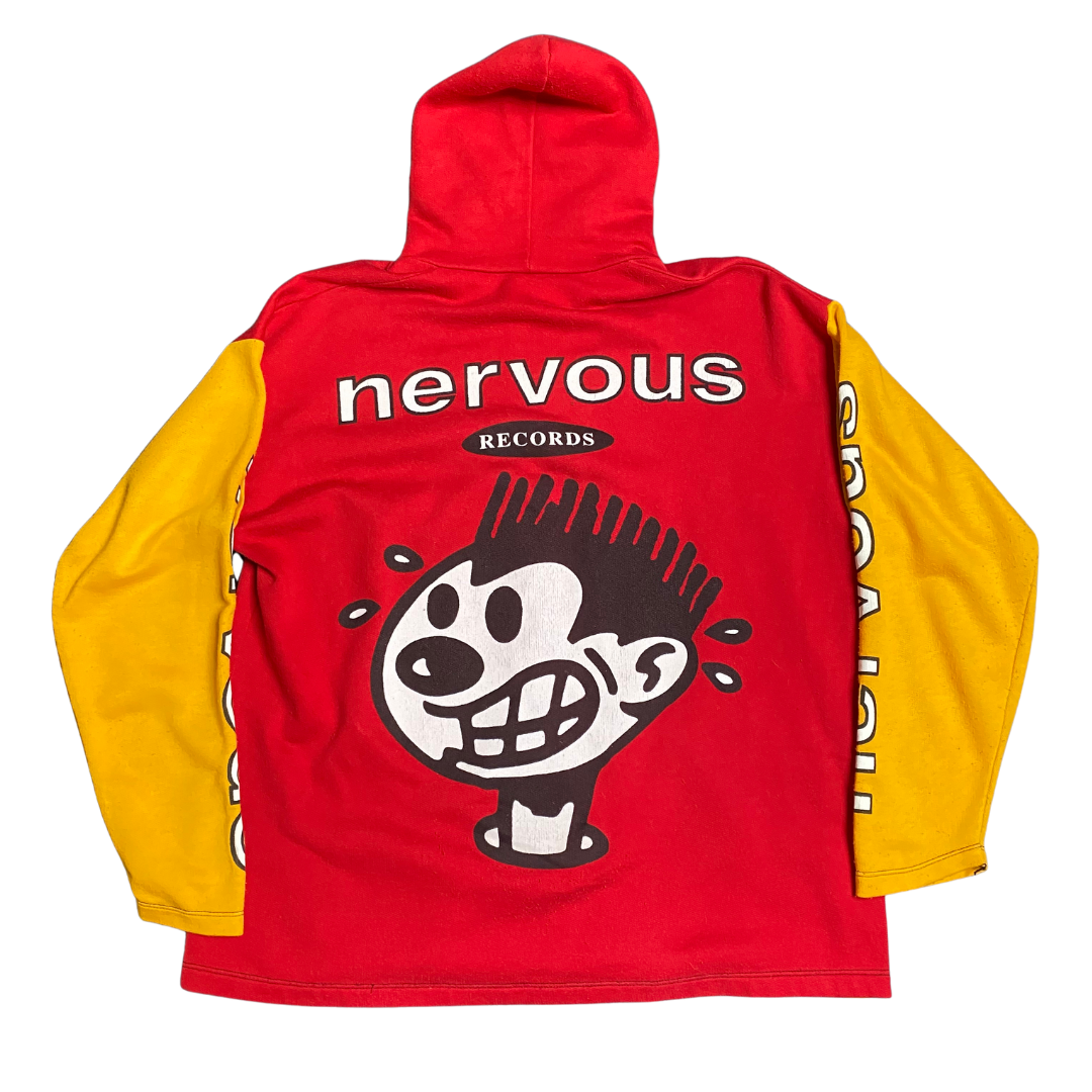 Nervous Records 90's Zip Up Hoodie