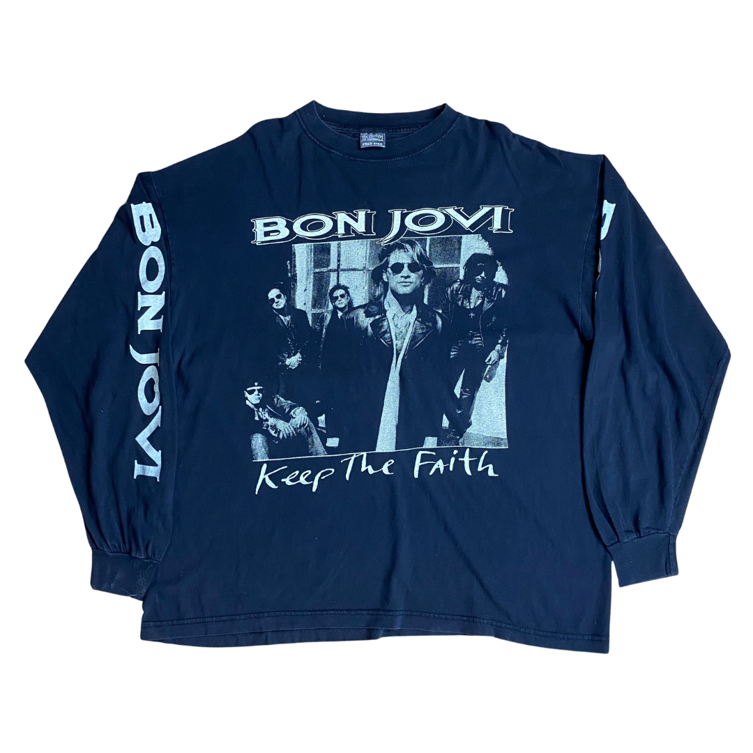 Bon Jovi 1992 Keep The Faith Longsleeved Tee