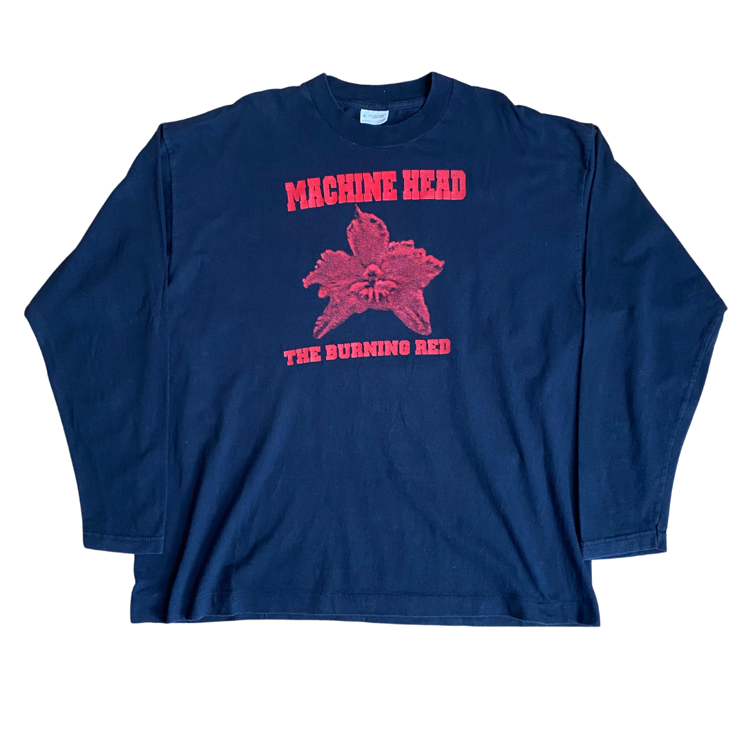 Machine Head 1999 The Burning Red UK Tour Longsleeved Tee