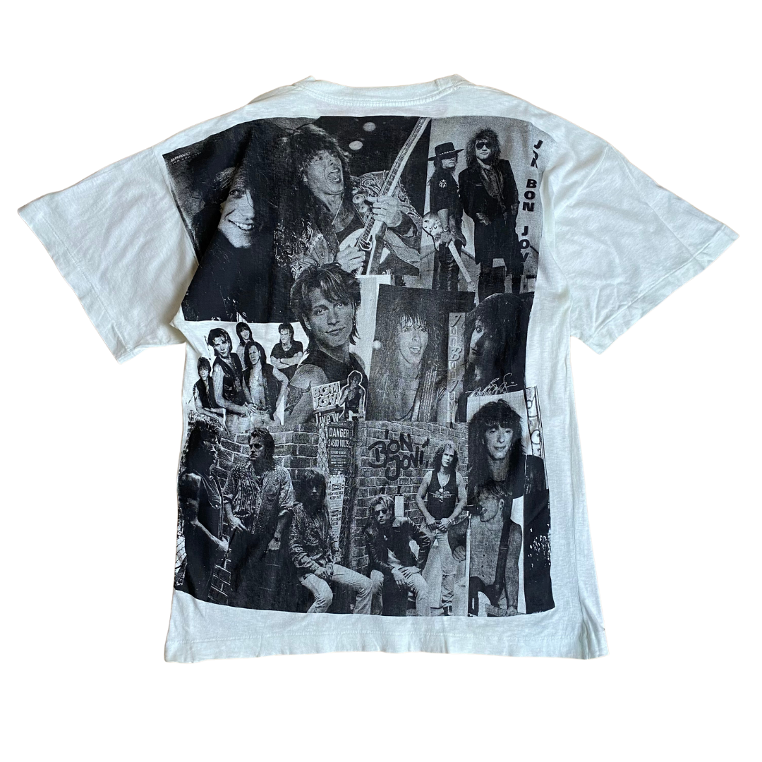 Bon Jovi 90's All Over Print Collage Tee