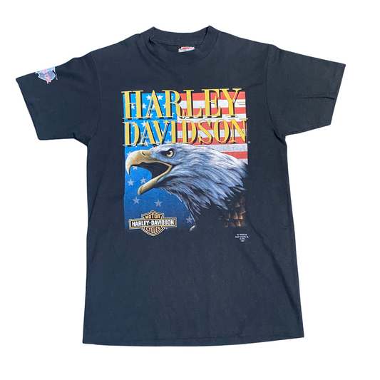 Harley Davidson 1991 3D Emblem Eagle Tee