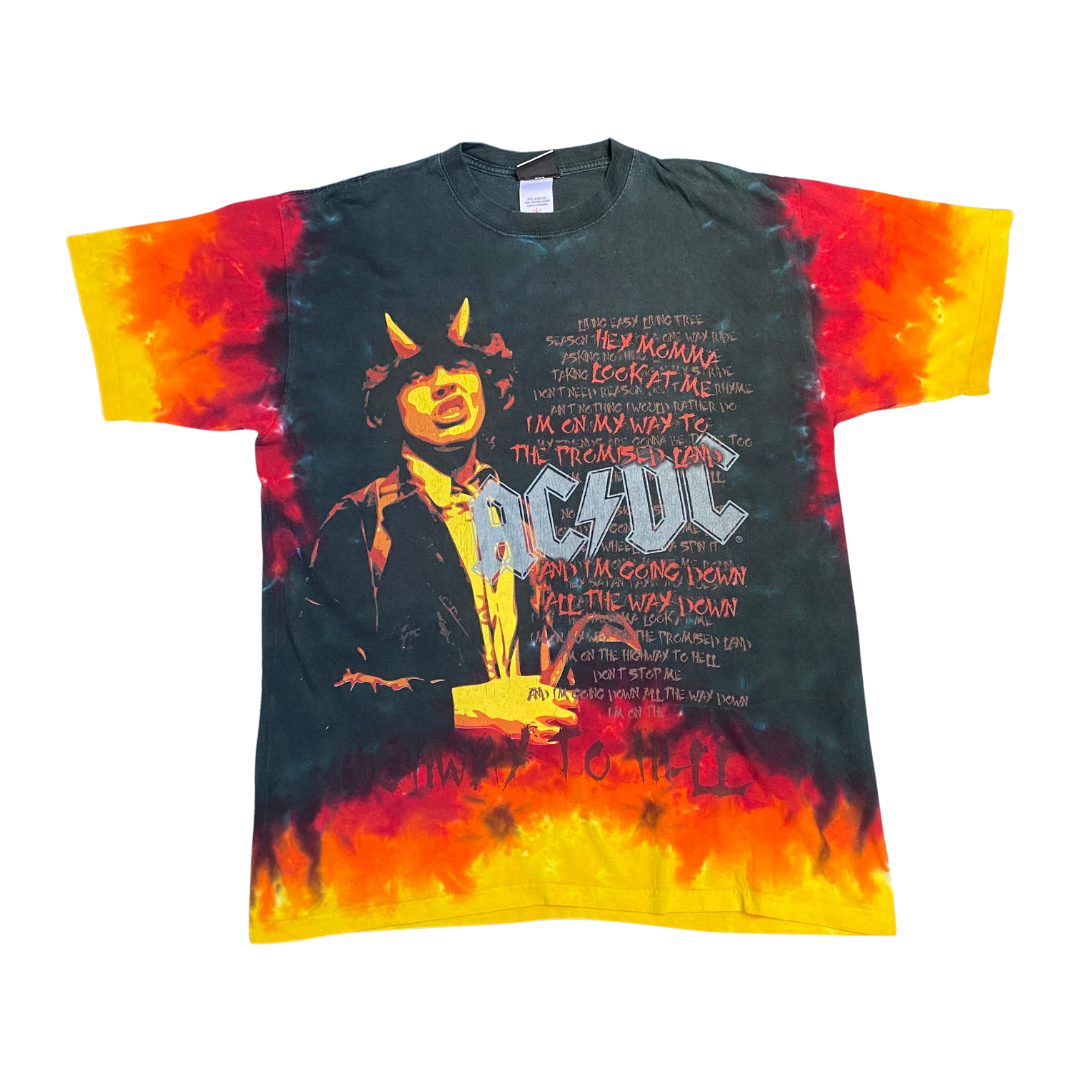 ACDC 2006 Highway To Hell Tie Dye Tee