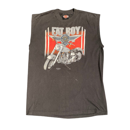 Harley Davidson 1990 Fat Boy 3D-Emblem Tanktop