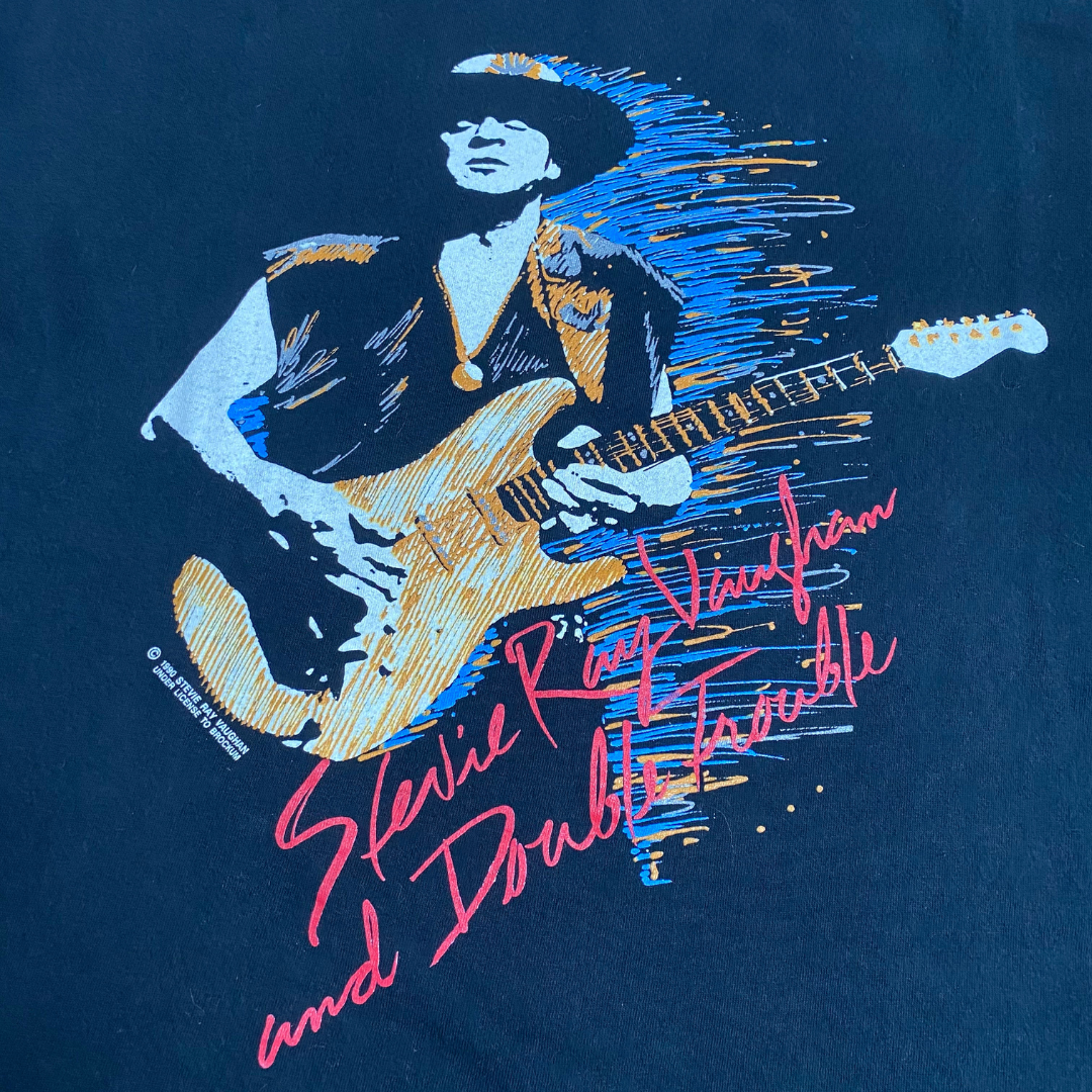 Stevie Ray Vaughan And Double Trouble 1990 In Step Tee