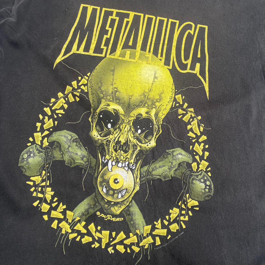 Metallica 2001 No Leaf Clover Pushead Tee