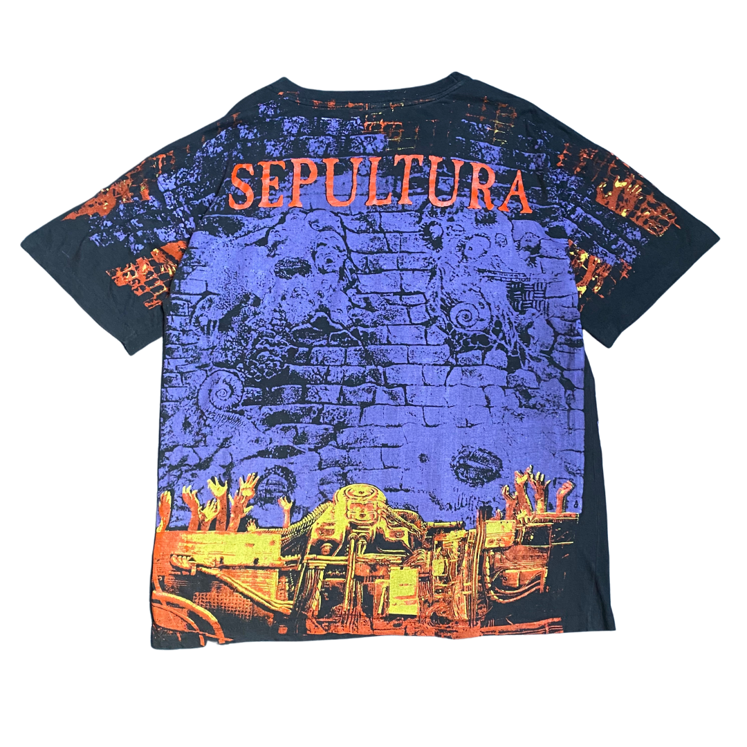 Sepultura 90's Chaos A.D. All Over Print Tee