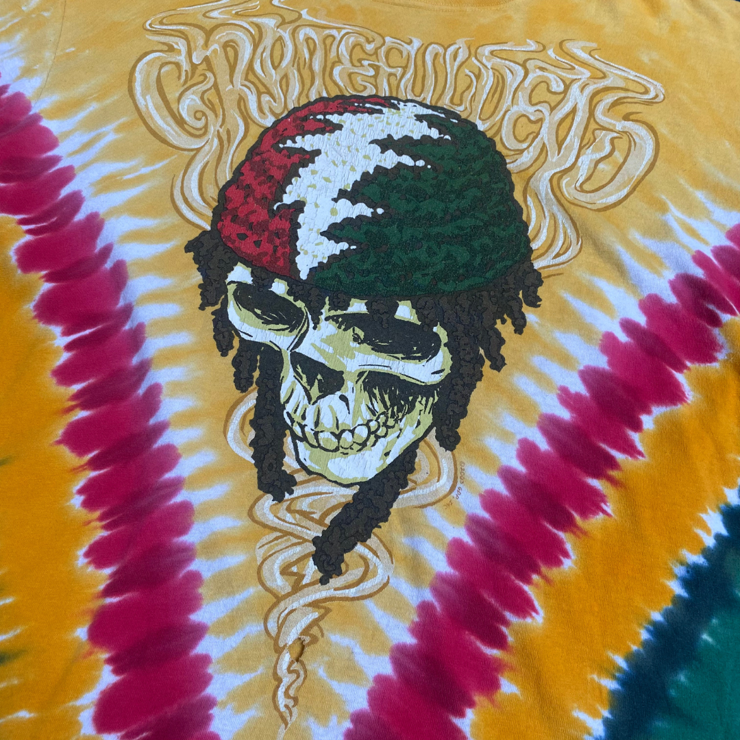 Grateful Dead 2003 Rasta Tie-Dye Tee