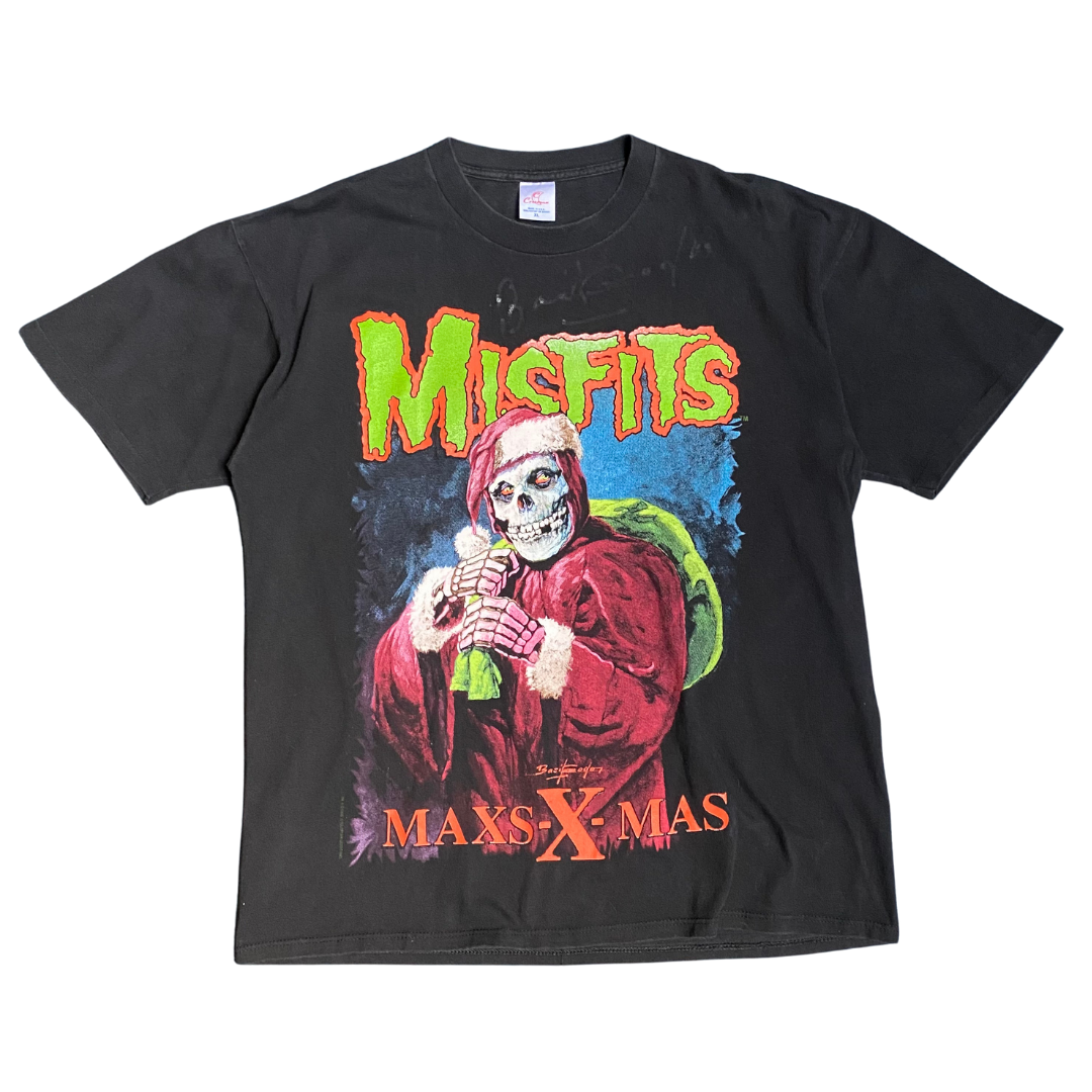 Misfits 1996 Maxs-X-Mas Signed Tee