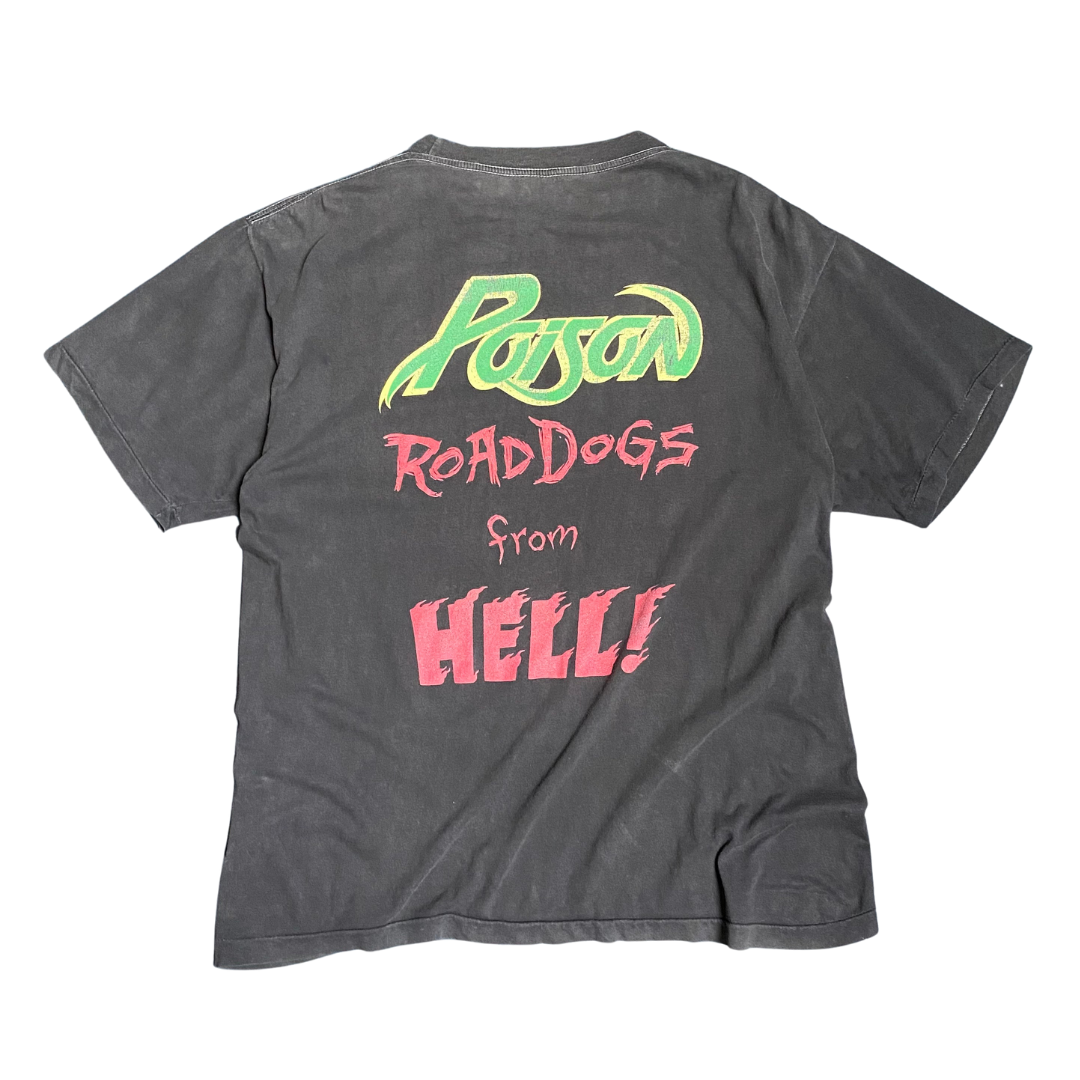 Poison 1990 Roaddogs From Hell Tee